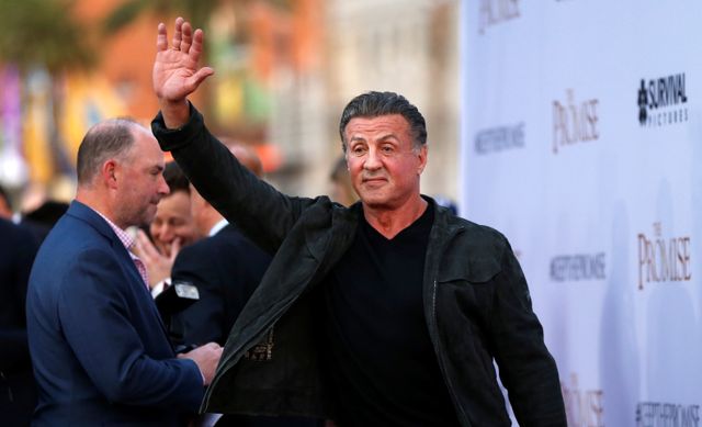 10月30日、米ロサンゼルスの検察当局は、俳優のシルヴェスター・スタローン(72)に対して女性が申し立てていた性的暴行疑惑について、証拠不十分として訴追しないことを決めた。写真は2017年4月撮影